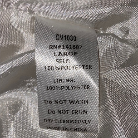 TCEC Sherpa faux vest open wrap front waterfall style cream 2 pockets NEW size L - Picture 5 of 8